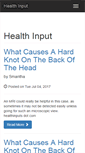 Mobile Screenshot of healthinput.com